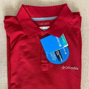 New Mens Columbia Omni-Wick Polo Shirt Sz M UPF 15